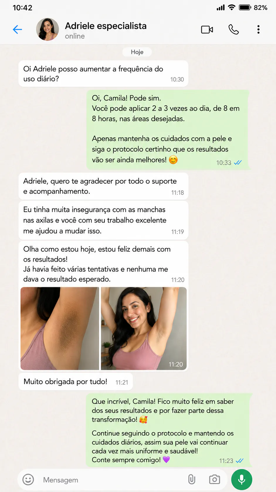 Depoimento de Camila