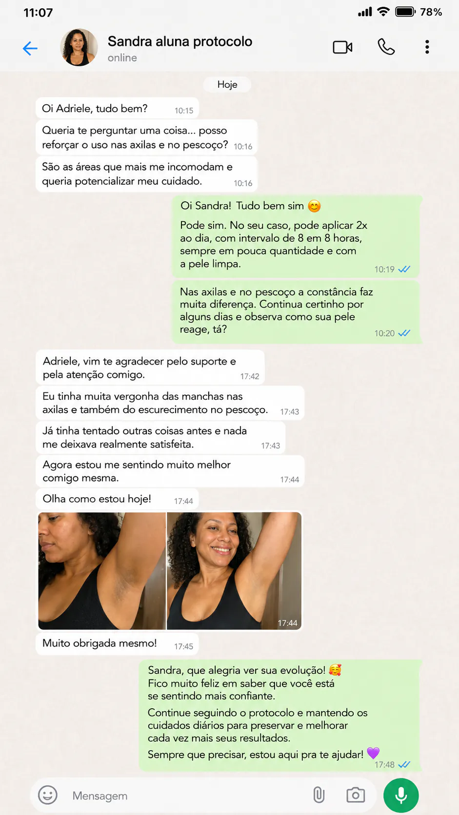Depoimento de Sandra