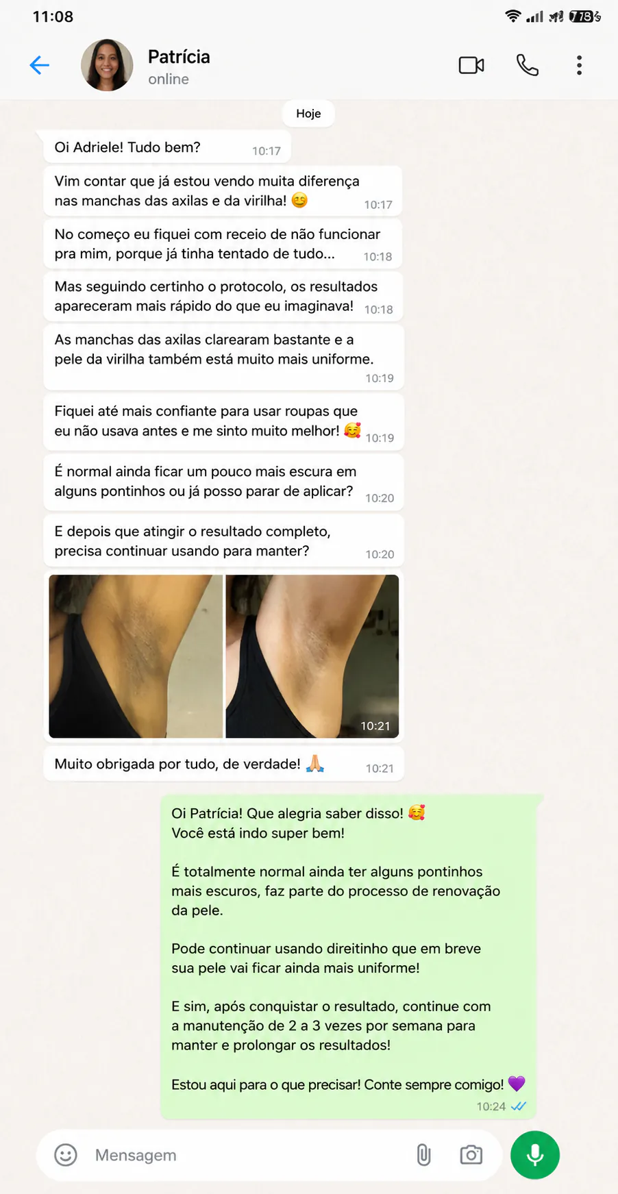 Depoimento de Patrícia